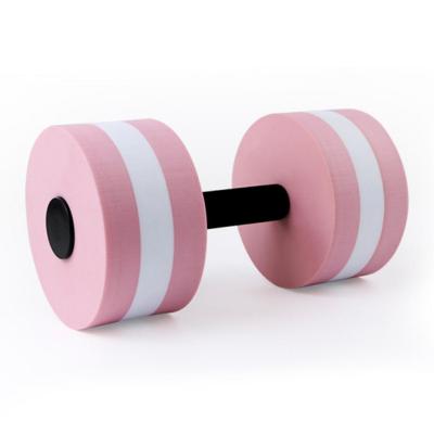 China Water Aerobics Dumbbell Swimming Pool Dumbbells Eco-friendly EVA Material Yoga Barbell Exercise Fitness Equipment For Swimming Pool for sale