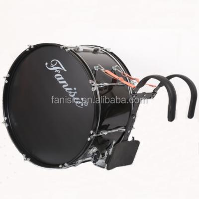 China Marching Band Professional Black Bass Drum (PVC) for sale