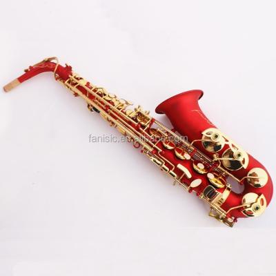 China Red Frosted Red Matte Polished Saxophone For Sale for sale