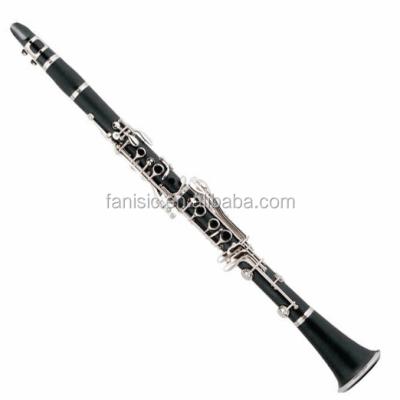 China Rubber Hard Ebonite / Ebonite Bb Clarinet With Silver Plated Keys for sale