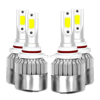 China Car diecast aluminum housing accessories led 9005 9006 h7 led light c6 led headlight for sale