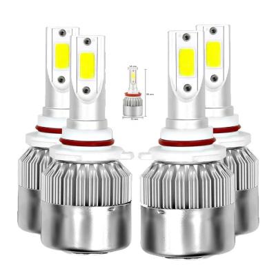 China Super bright diecast aluminum housing h11 auto lighting system led headlight bulbs head light for sale