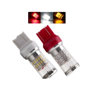 China Light Red Cutoff Strobe Car Brake Led 3014 Mount Stop Lamp 1157 High Tail Light T20 7443 Led Flashlights for sale