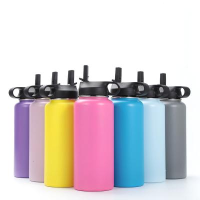 China Durable Eco Friendly Wall Insulated Flip Top Dual Army Vacuum Flask Boosting Stainless Steel Water Bottle For Outdoor Sports for sale