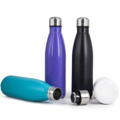 China Double Wall PORTABLE Eco-Friendly Vacuum Sports Copper Stainless Steel Cola Shape Double Thermo Drink Insulated Water Bottles With Custom Logo for sale