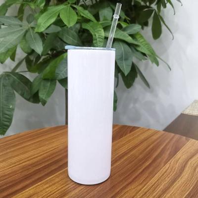 China Wholesale 20oz 30oz Viable Sublimation Blanks Straight Lean Double Wall Stainless Steel Tumbler Cups In Bulk for sale