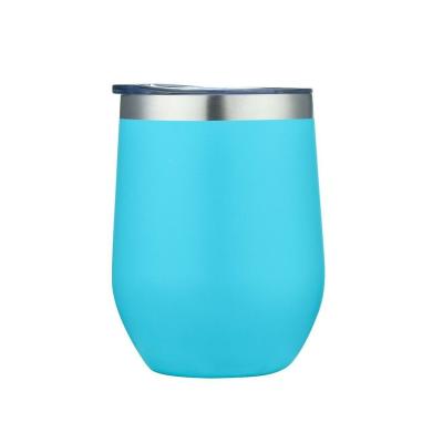 China Sustainable Hot Sales Double Wall Stainless Steel 12oz Wine Tumbler for sale