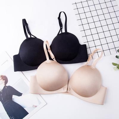 China High Quality Gathered Steel QUICK DRY Ring Bra Push Up Stick Front Buckle Adjustable Straps No On Bra Female for sale