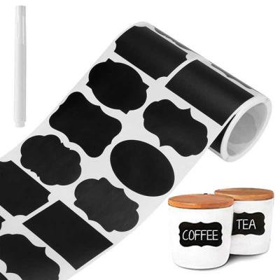 China Waterproof Handwritten Label PVC Removable Waterproof Stickers Without Kitchen Storage Adhesive Paper Labels for sale