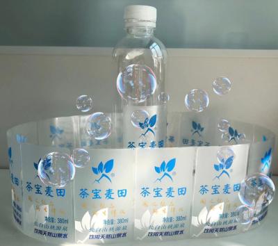 China Waterproof And Oil Proof Labels Spring Water Adhesive Label High Quality Labels For Bottles for sale