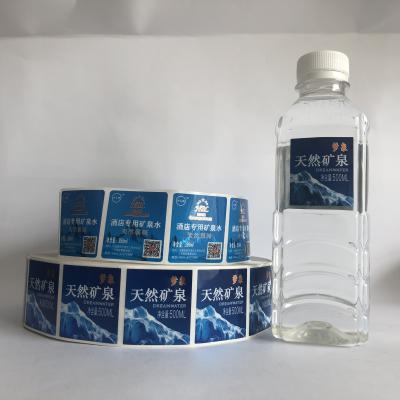 China Waterproof High Quality Water Bottle Label Mineral Water Bottle Label for sale