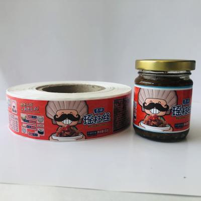 China Waterproof Oil Proof Food Can Label Dissolvable Food Labels Food Sticker Packaging for sale