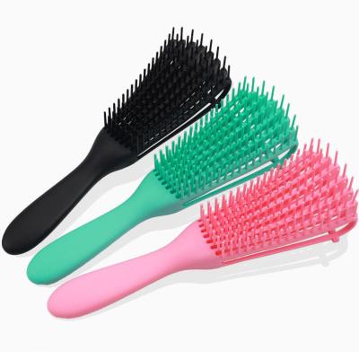 China Factory Direct Hot Selling Massage Eight-claw Master Comb Denman Logo Detangling Hair Brush Custom Made For Curly Hair for sale