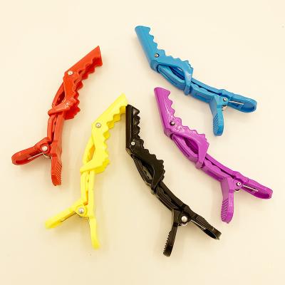 China Factory Sale Duck Hair Clip Women Hair Clip Accessories Crocodile Clip Transparent Crocodile Clip Plastic Crystal Color Double Clip for sale