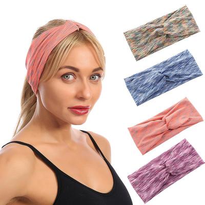 China New Design Latest Amazon Milk Silk Sports Headband Non-Specific Sweat-absorbent Ladies Face To Wash Elastic Hair Bands for sale