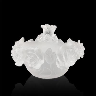 China 2021 Europe Middle East new style candy jar crystal censer dish for sale