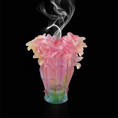 China Europe New European Style Tall Flower Crystal Vase Censer Is Used To Wedding Decor for sale