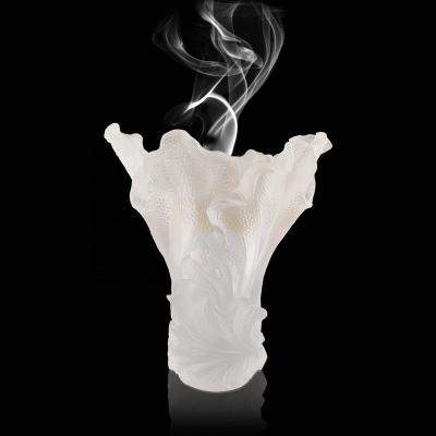 China Europe people open decoration medkhan crystal vase home Bakhoor crystal burner for sale