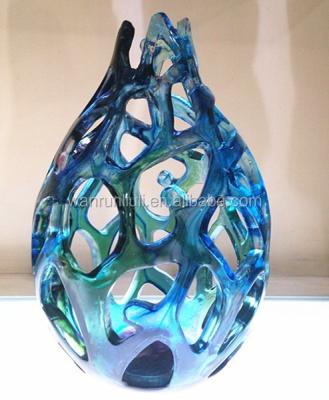 China China Decor Molding Glass Centerpiece For Room And Hotel Display for sale