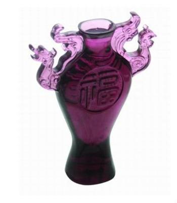 China Europe Antique Chinese Glass Crystal Glazed Vase for sale