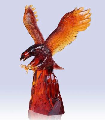 China Crystal business gift fly eagle as a unique gift for sale