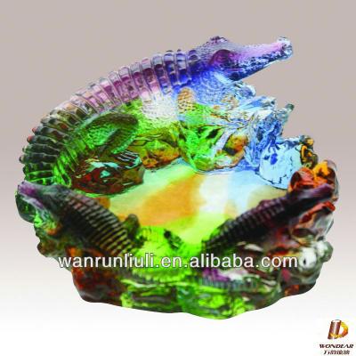 China Crystal Square Crystal Ashtray - liuli ashtray crafts for sale