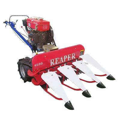 China Miwell Factory Price Rice Harvesting Wheat Mini Rice Reaper With 4hp Gasoline Engine for sale