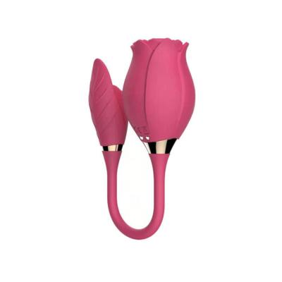 China New Silicone Amazon Women's Sucking Egg Jumping Magnetic Filling Rose Sexy Vibrator Spot Supply for sale