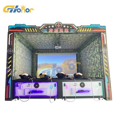 China Factory Cheap Price High Yields Hunting Hero 4 Players Virtual Reality Simulator Visual Gun Shooting Shows Hunted Arcade Game Game Machine for sale