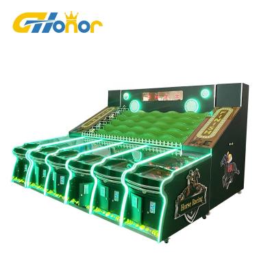 China High Returns Simulation National Horse Racing Ball Rolling Carnival Arcade Booth Game Coin Operated Console Machine for sale