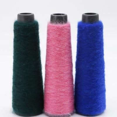 China Wool 40% Mohair 30% Yarn 30% Antistatic Nylon Blend Dyed Knitting Sweater for sale