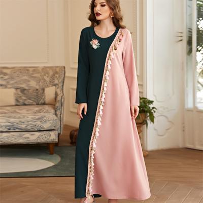 China Daily Life Most Popular Modern Muslim Women Dress Muslim Abaya Velvet Dress for sale