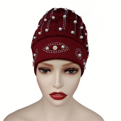 China Wholesale Fashion Women Muslim Hat Braided Muslim Hats Turban for sale