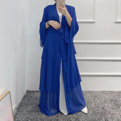 China Wholesale Open Cardigan Kaftan Daily Life Muslim Abaya Dresses For Women Islamic Clothing for sale