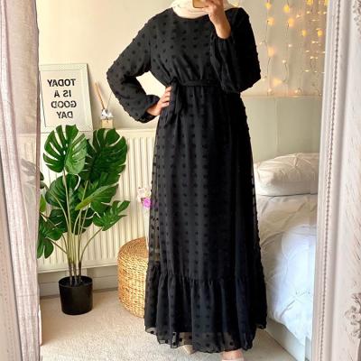 China Daily Life Women Dress Middle Eastern Small Hair Ball Plus Size Dress for sale