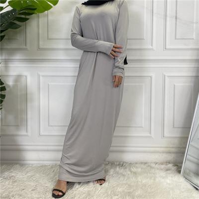 China Daily Life Lady Bottoming Shirt Solid Color Long Sleeve Dress for sale