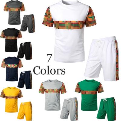 China Brand Ethnic African Men's Daily Lifestyle Clothing Casual Pants Fasion Short Shirts Sets for sale