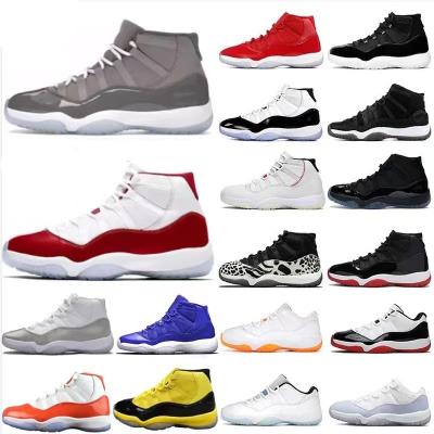 China 2023 new design leather texture men's soft sole collar shoes wholesale outdoor fashion damping sports basketball shoes aj11 for sale