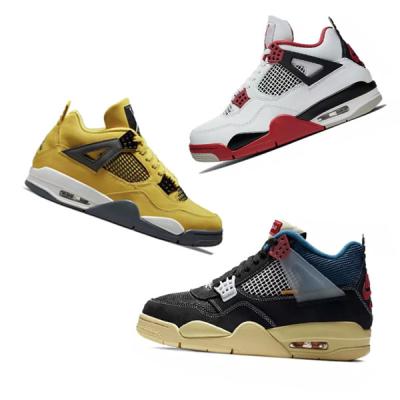 China Aj4 fashion men's and women's fashion basketball shoes sail brand sneakers cushioning Aj4 retro brand basketball shoes for sale