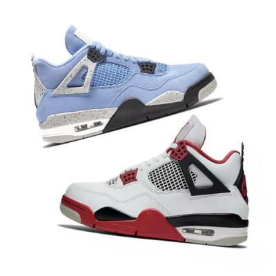 China Fashion Trend High Quality Mens Basketball Shoes AJ 4 Red Thunder Bred Retro Cool Gray Royalty Sneakers AJ 4 Retro Sneakers for sale