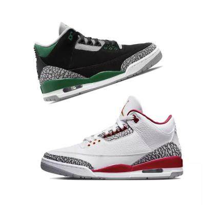 China High Quality Cushioning AJ 3 Red Basketball Shoes House Brand Basketball Shoes Sports Casual Fire Outdoor Running Shoes Retro for sale