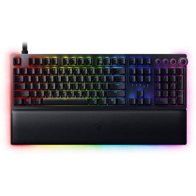 China Palm Sit Razer Hunter V2 Analog Optical Switches Gaming Keyboard RGB Wired Anti-Ghosting Keyboard With Fully Programmable Keys for sale