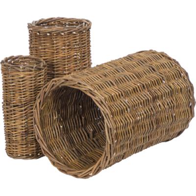 China Willow Tunnel Small Mat Bed Toy Hand Woven Grass Rabbit Guinea Pig Hamster Tunnel Tube Viable Pet for sale