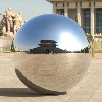 China 1500MM Stainless Steel Mirror Sphere Cavity Ball Garden Ornament Environmental Friendly Decoration for sale