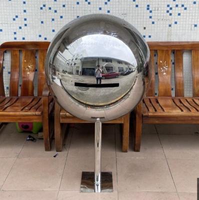 China Dia700MM Rustproof Creative Mirror Polished Outdoor Stainless Steel Round Sphere Mail Box Mailbox for sale