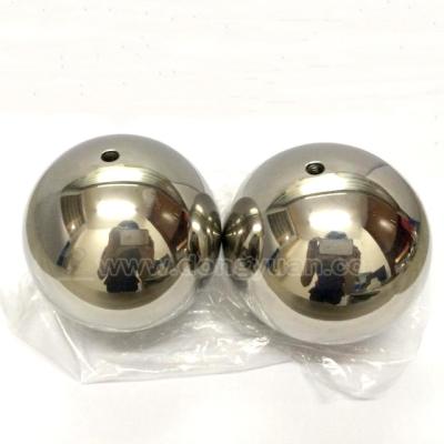 China Rust Proof Polished Stainless Steel Sphere With Connection Hole for sale