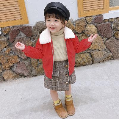 China Direct Selling Waterproof Winter Factory Warm Fleece Overcoat Girls Thicken Brushed Coat Children for sale