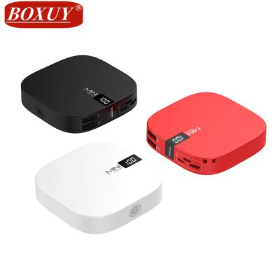 China Super Slim Portable Fast Charging Support Charger Direct Selling Smart Wholesale Dual USB Three Input Port 15000mAh Mini PowerBank 10000mah for sale