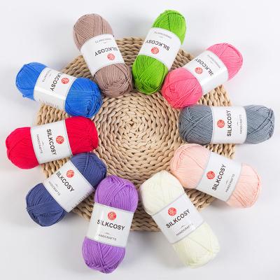 China Wholesale Cheap Anti-pilling 100g Merino Wool Blended Yarn Premier Dyed Worsted Yarn For Hand Knitting Crochet Toys With Multiple for sale