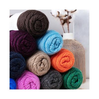 China 2022 Viable Hot Sale Wholesale Multiple Colors 3 Ply 100g Crochet Merino Wool Acrolic Yarn For Hand Knitting for sale